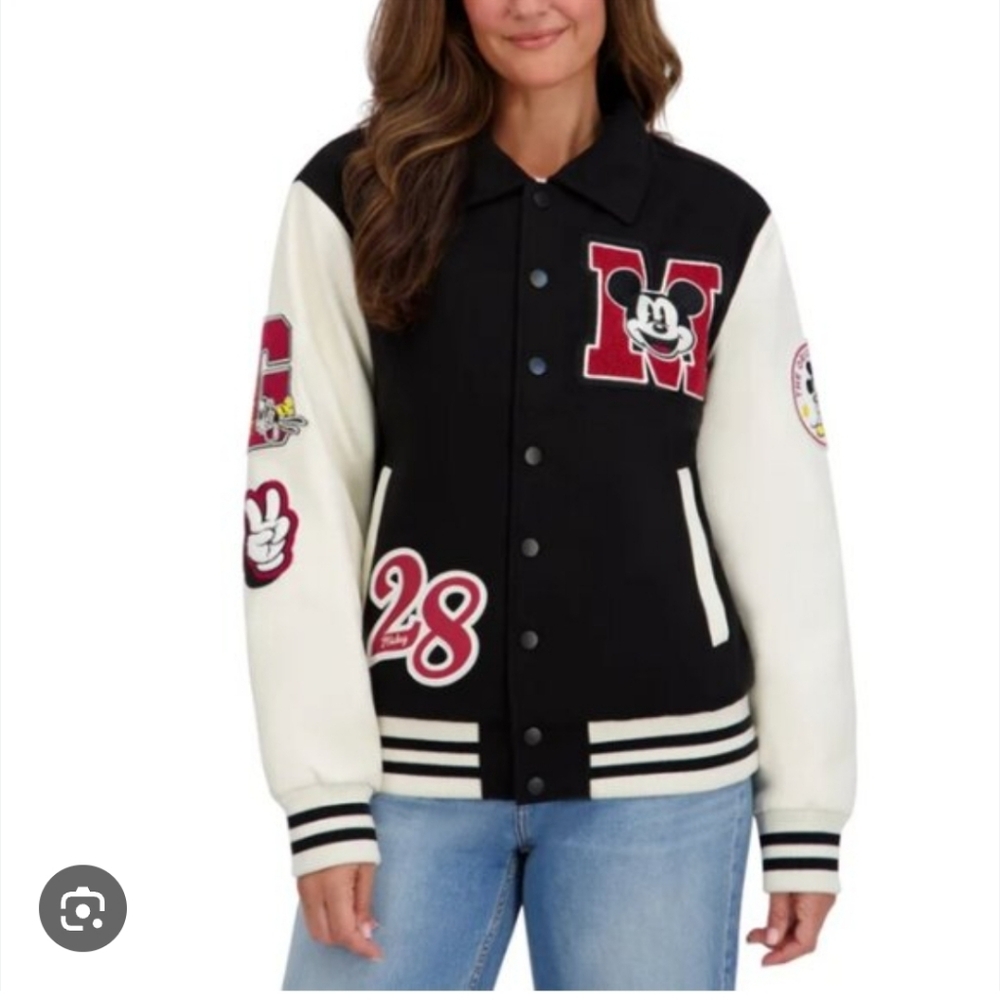 Disney Mickey Varsity Jacket Unisex Men S/ Womans Medium